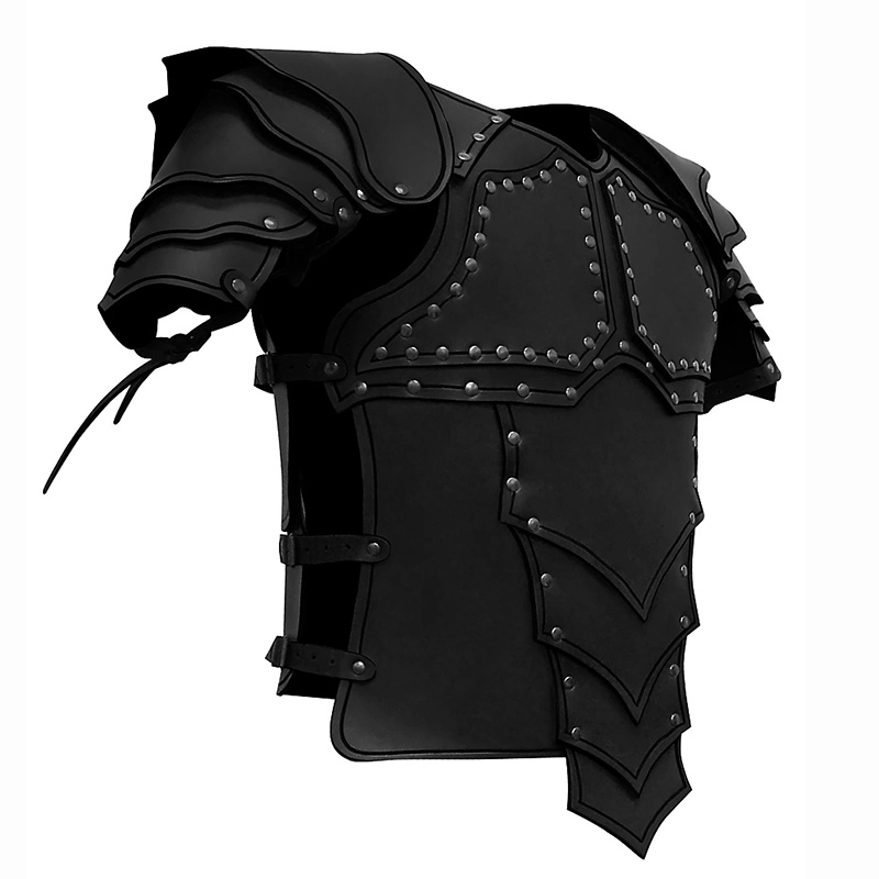 Mens Medieval Viking Knight Pi – Leather Work Vest recenzja i cena