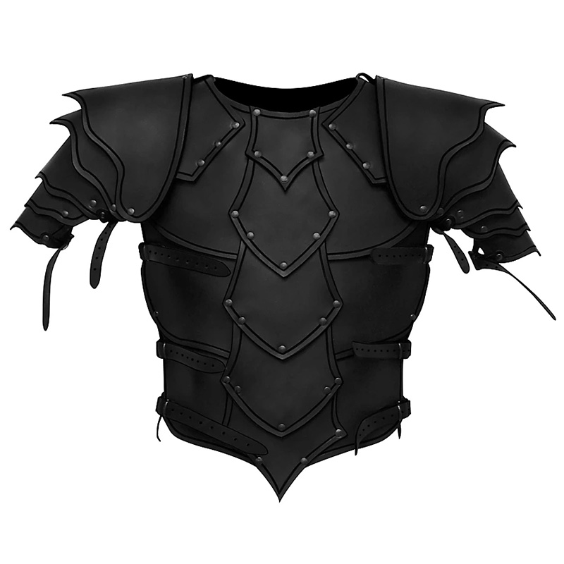 Mens Medieval Viking Knight Pi – Leather Work Vest recenzja i cena