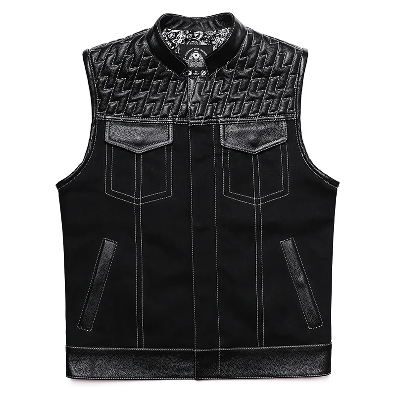 SOA Club Style Motorcycle Leat – Leather Work Vest recenzja i cena