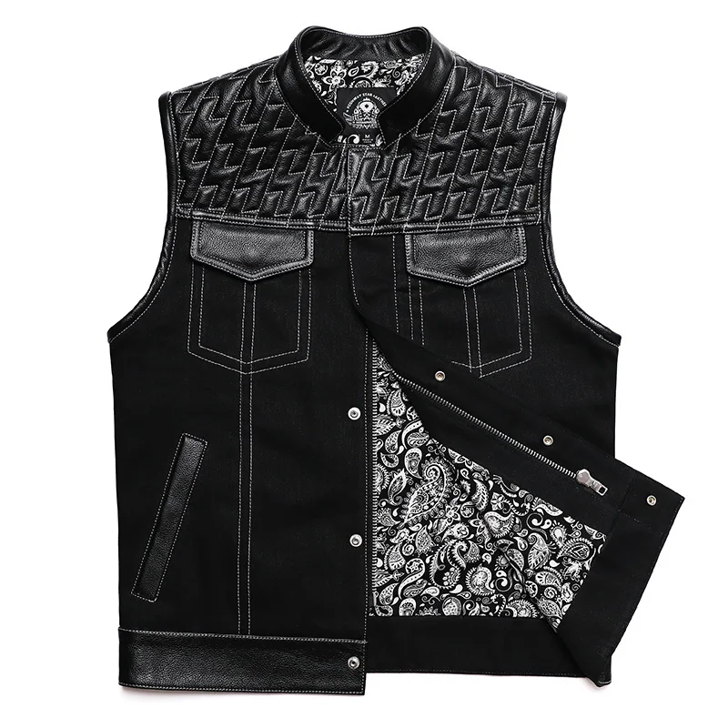SOA Club Style Motorcycle Leat – Leather Work Vest recenzja i cena