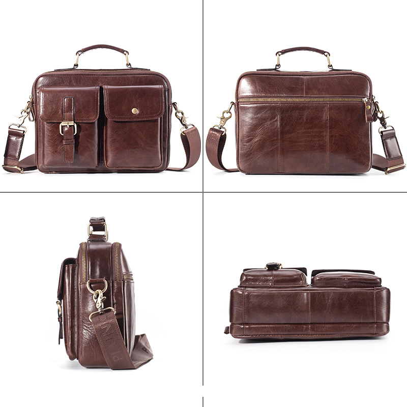 Brand New Cowhide Leather Mess – Leather Work Bag Mens recenzja i cena