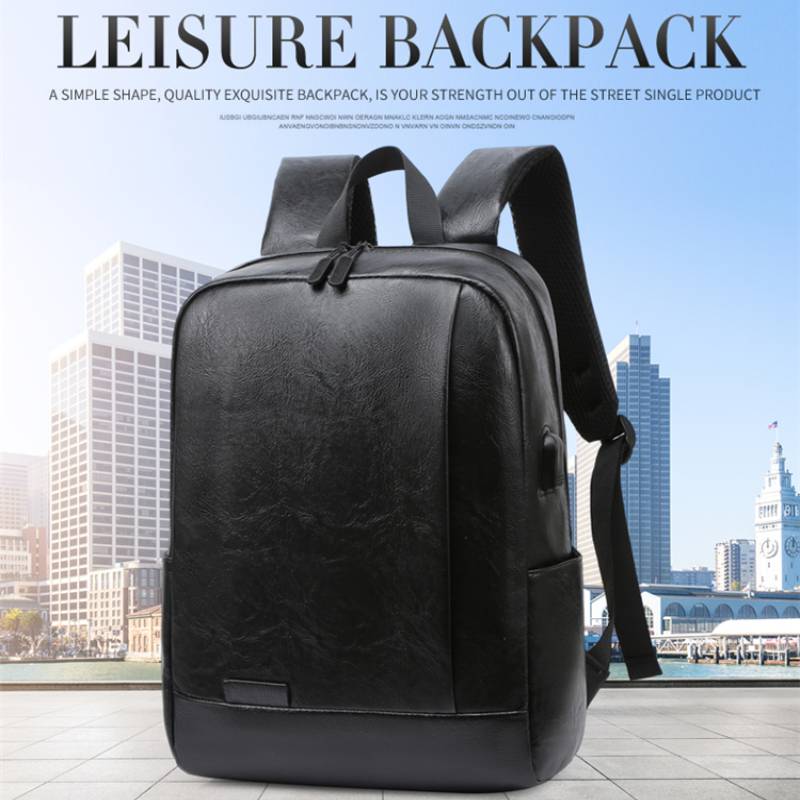 Men Fashionable Backpack PU Le – Leather Work Bag Mens recenzja i cena