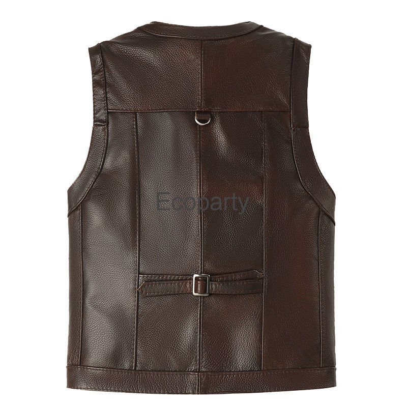 2024 Autumn Winter Leather Ves – Leather Work Vest recenzja i cena