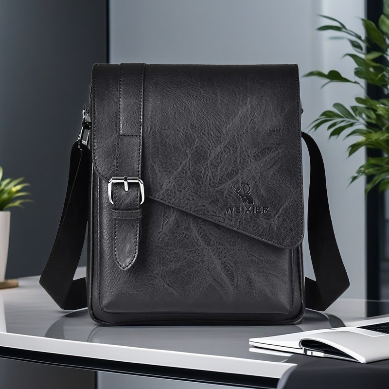 Luxury PU Leather Messenger Ba – Leather Work Bag Mens recenzja i cena