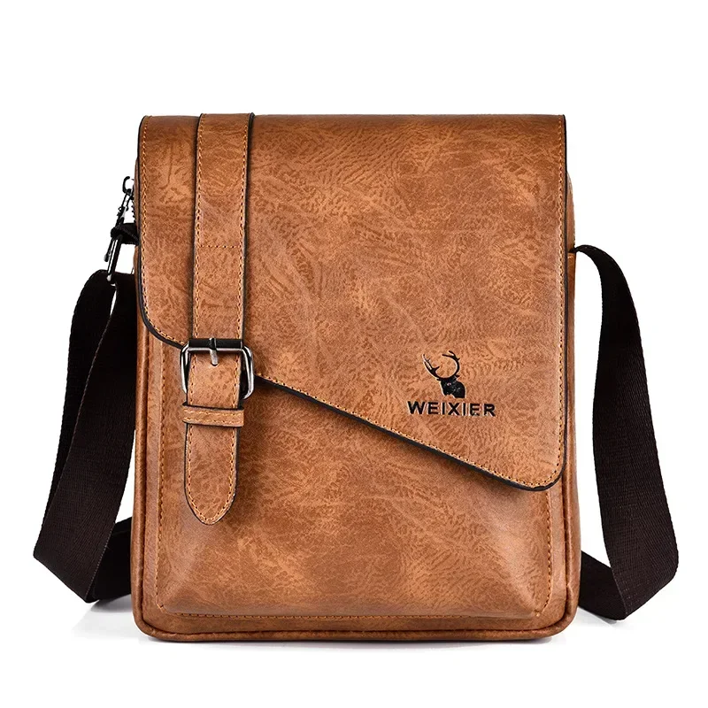 Luxury PU Leather Messenger Ba – Leather Work Bag Mens recenzja i cena