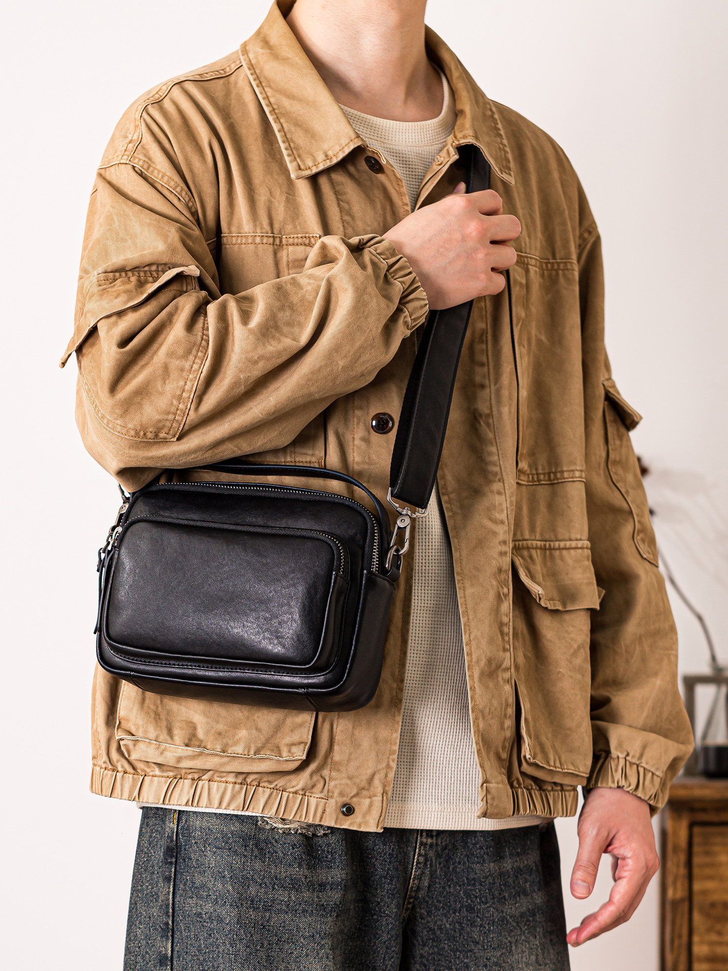 outdoor casual high quality fi – Leather Work Bag Mens recenzja i cena