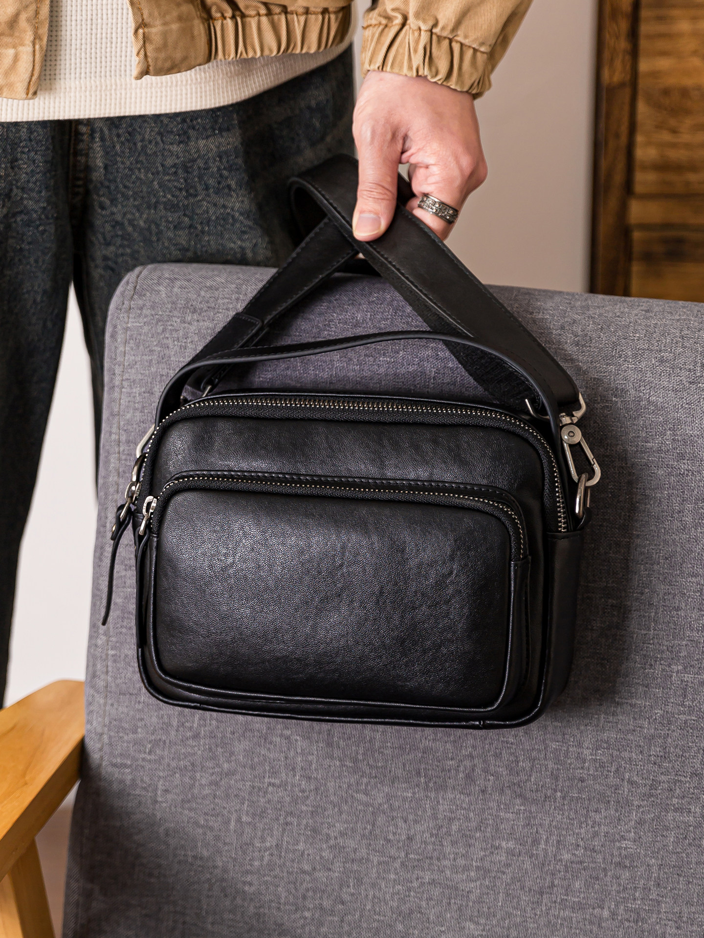 outdoor casual high quality fi – Leather Work Bag Mens recenzja i cena