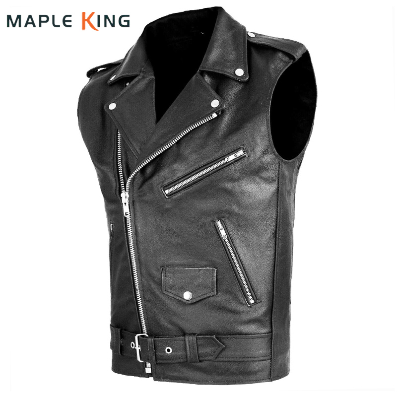 Mens Vest Steampunk Homme PU L – Leather Work Vest recenzja i cena
