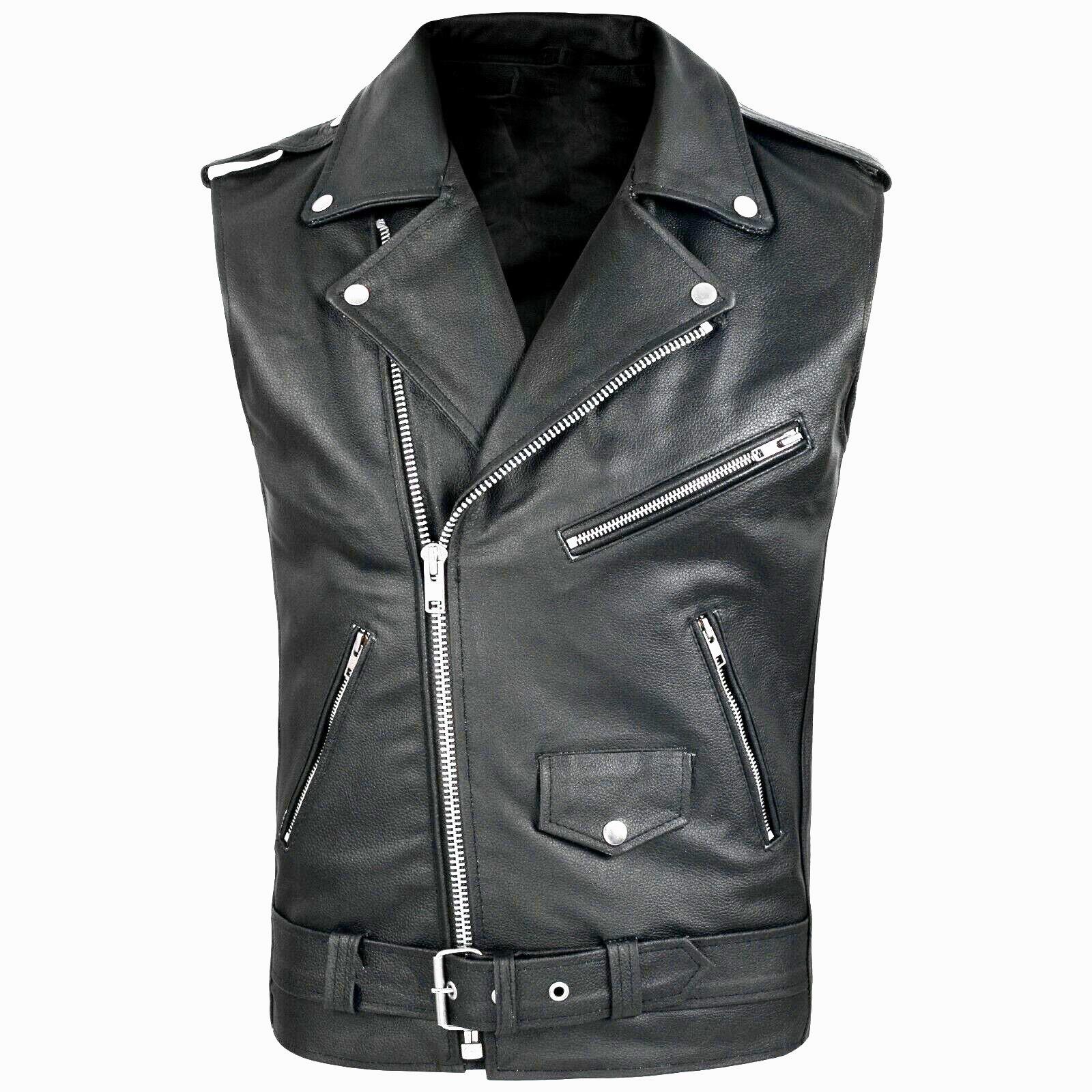 Mens Vest Steampunk Homme PU L – Leather Work Vest recenzja i cena