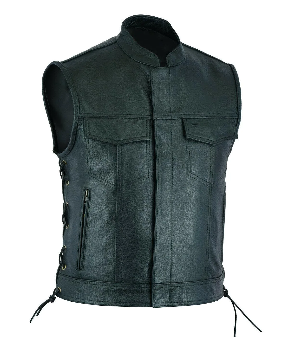 Vest Leather Punk Fashion Casu – Leather Work Vest recenzja i cena