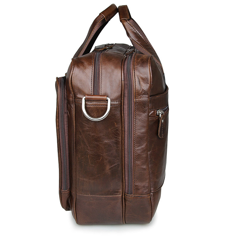 LACHIOUR Genuine Leather Men B – Leather Work Bag Mens recenzja i cena