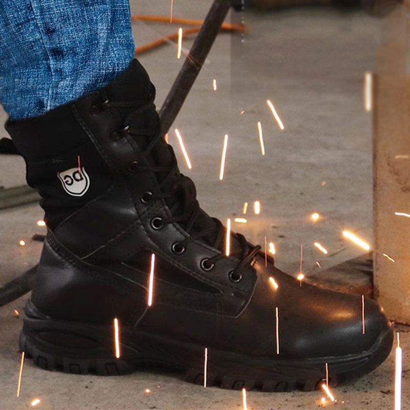 Black High top leather boots M – Leather Work Fabric recenzja i cena