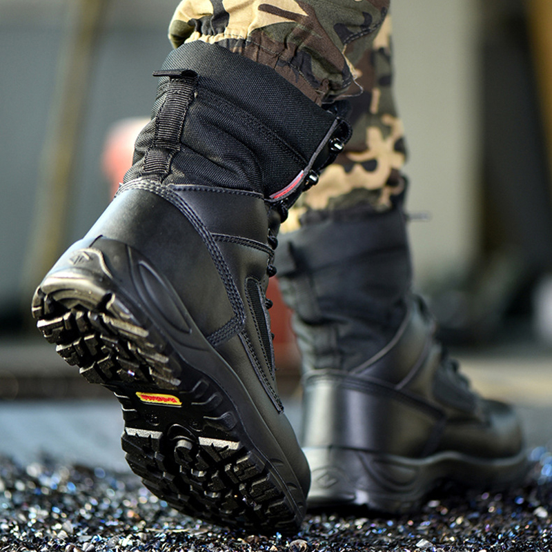 Black High top leather boots M – Leather Work Fabric recenzja i cena