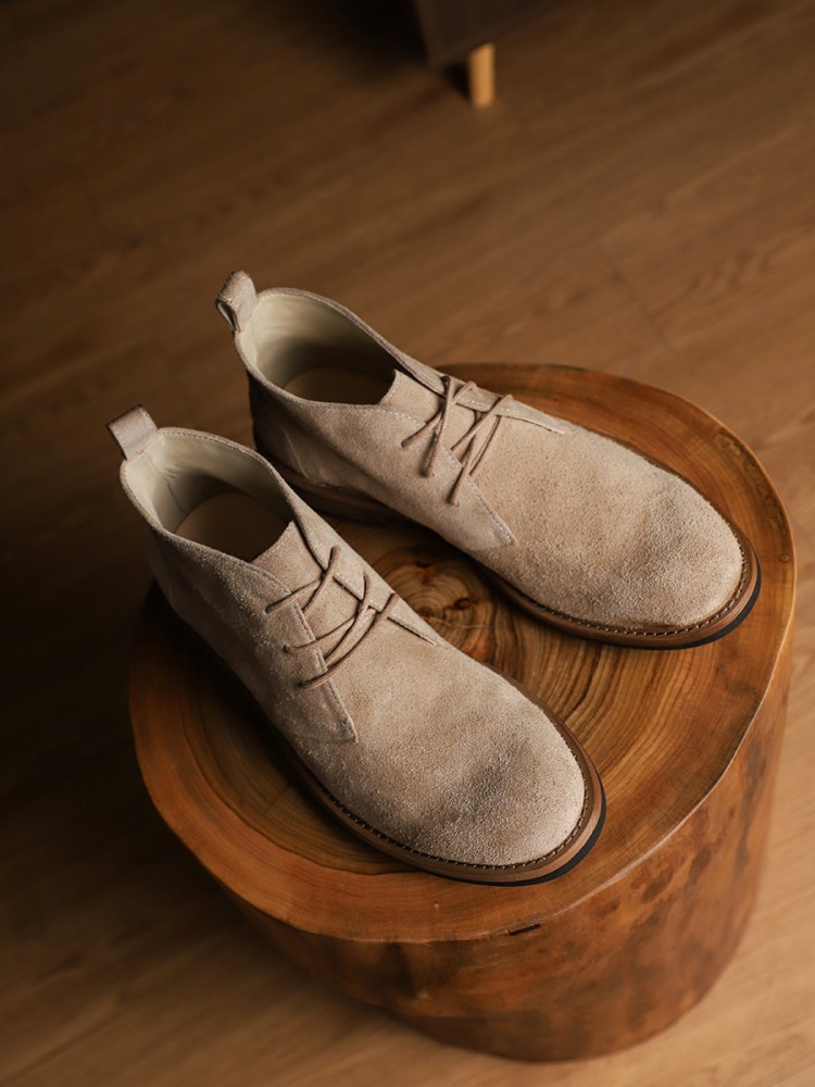 Fashion Versatile Male Lace-Up – Leatherwork Boots recenzja i cena