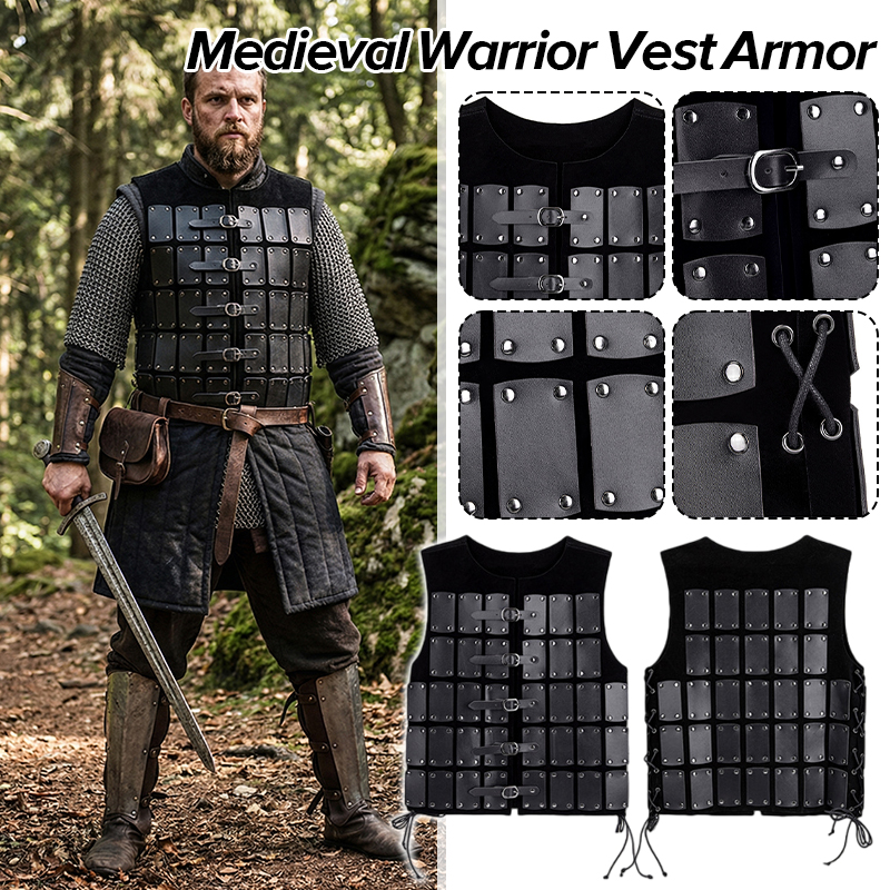 Medieval Viking Pirate Knight  – Leather Work Vest recenzja i cena