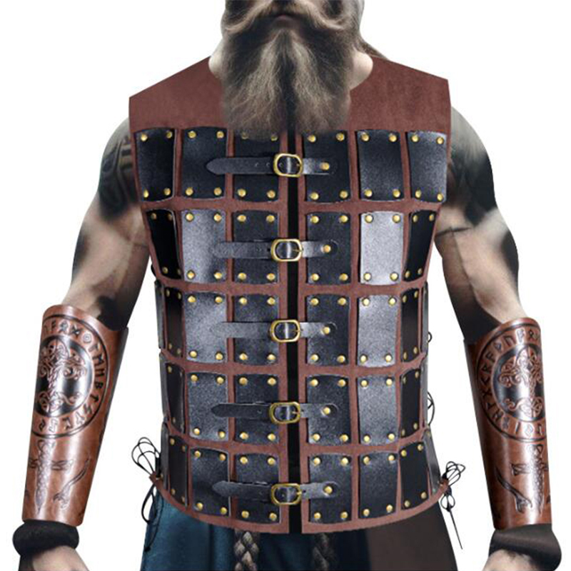 Medieval Viking Pirate Knight  – Leather Work Vest recenzja i cena