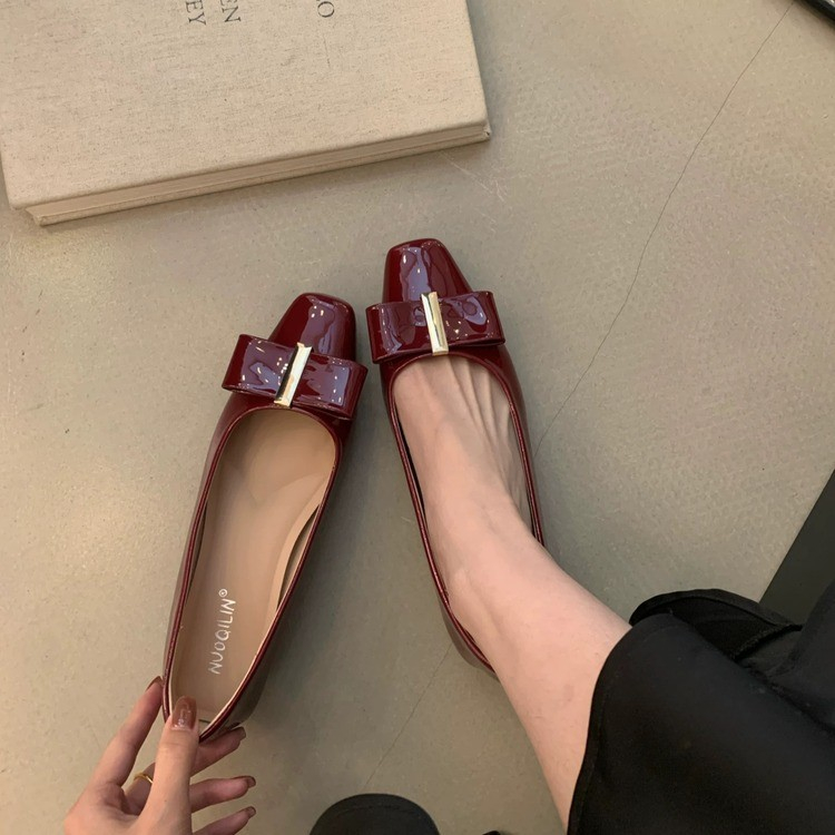 Square-toe Bow Shallow Single  – Leatherwork In French recenzja i cena